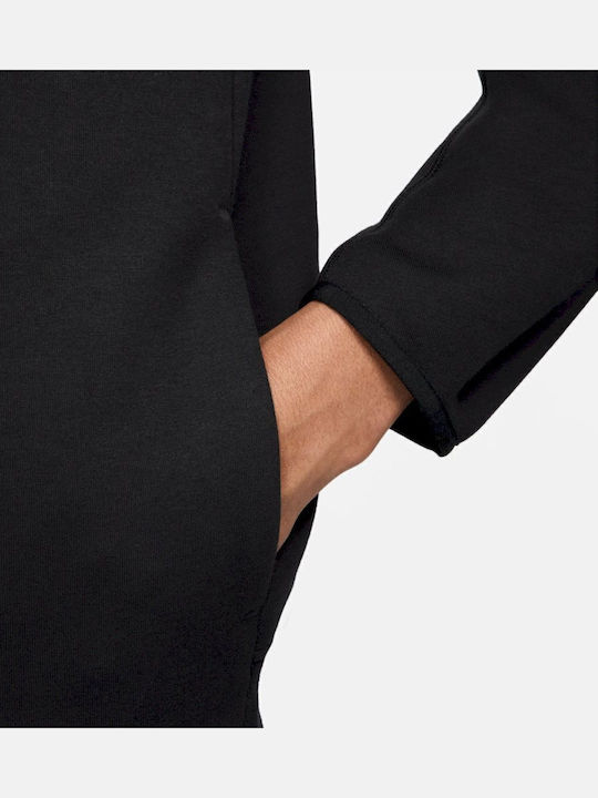Liverpool F.C. Tech Fleece Ζακέτα με Κουκούλα Μαύρη