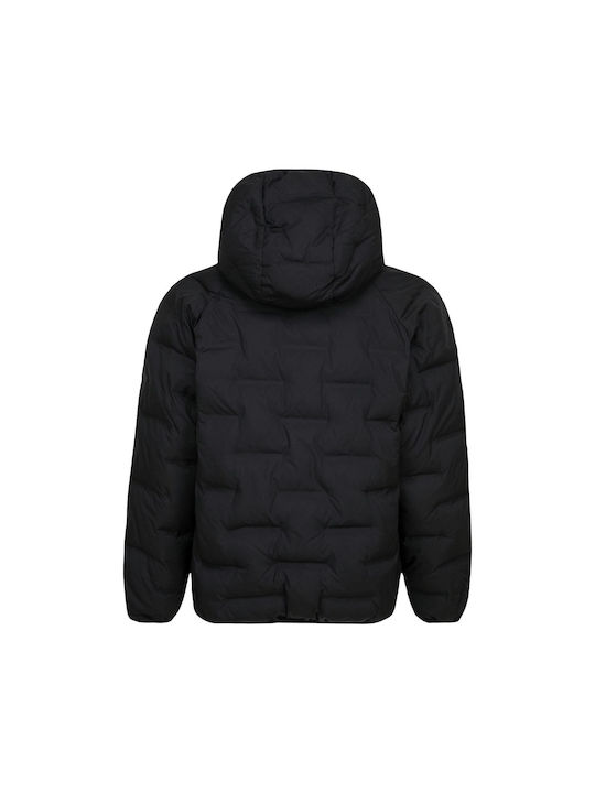 Jordan Kids Quilted Jacket with Hood Black