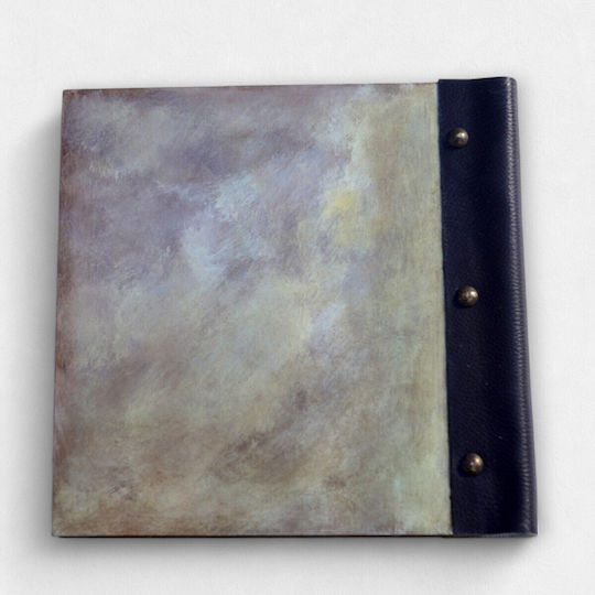 Album din Lemn Făcut Manual Artefact Crini Inele 24x26cm