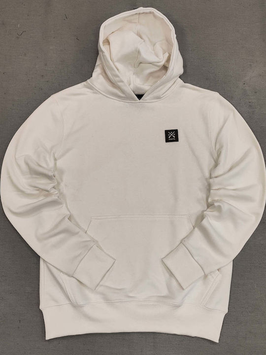 Vinyl Art Clothing Men's Sweatshirt with Hood and Pockets white