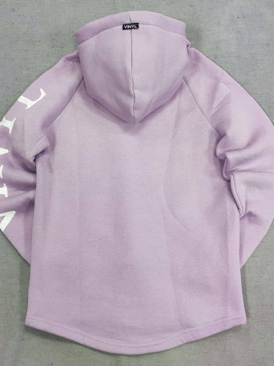 Sweatshirt with Hood Lilac