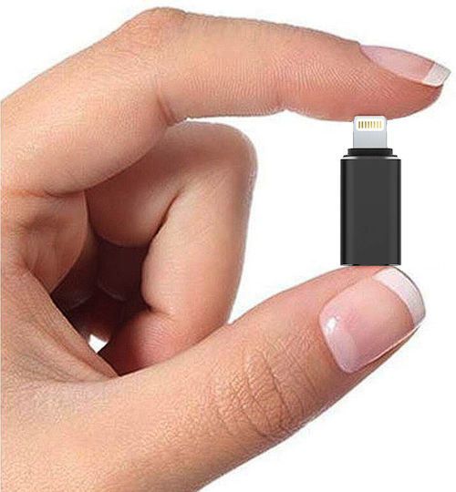 Iphone Adapter To Usb-c Charge Synchronisation Black