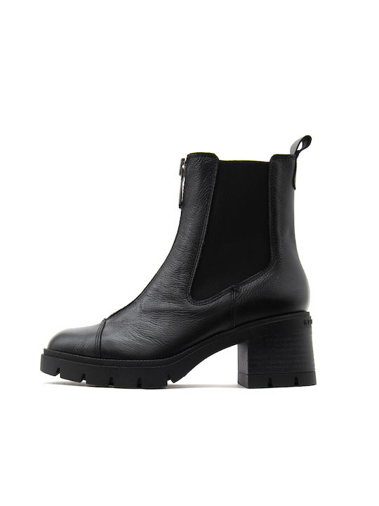 Hispanitas Leather Women's Chelsea Boots Black