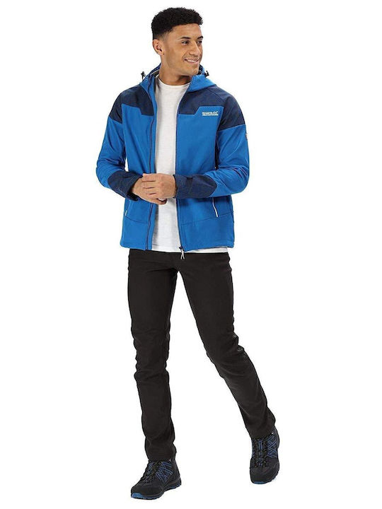 Χειμωνιάτικο Μπουφάν Softshell Αδιάβροχο και Αντιανεμικό Μπλε