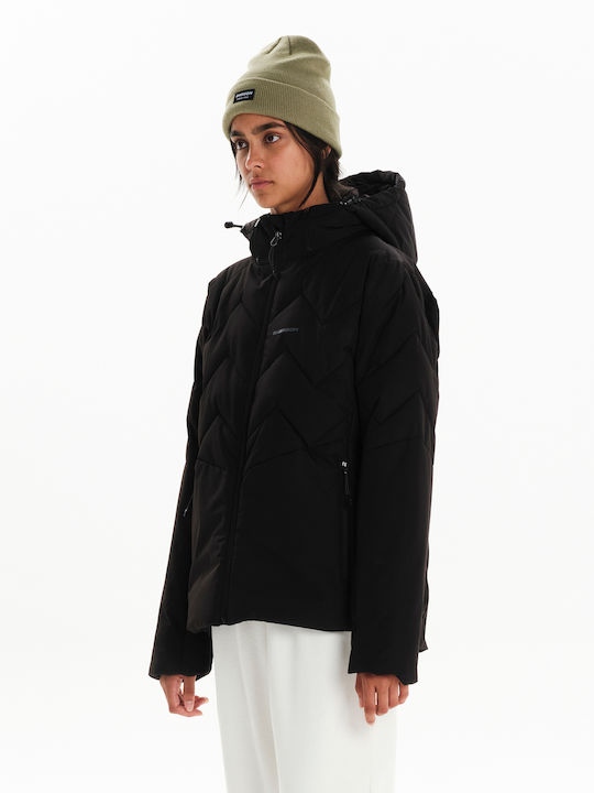 Emerson Κοντό Γυναικείο Puffer Μπουφάν Black