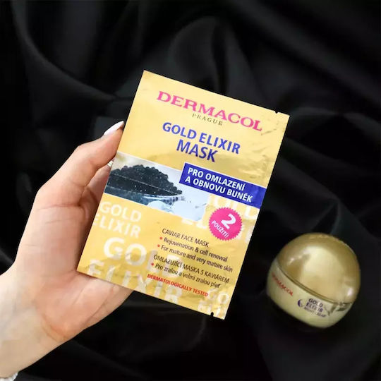 Dermacol Gold Elixir Κρέμα Προσώπου Νυκτός για Ενυδάτωση & Αντιγήρανση με Χαβιάρι 50ml