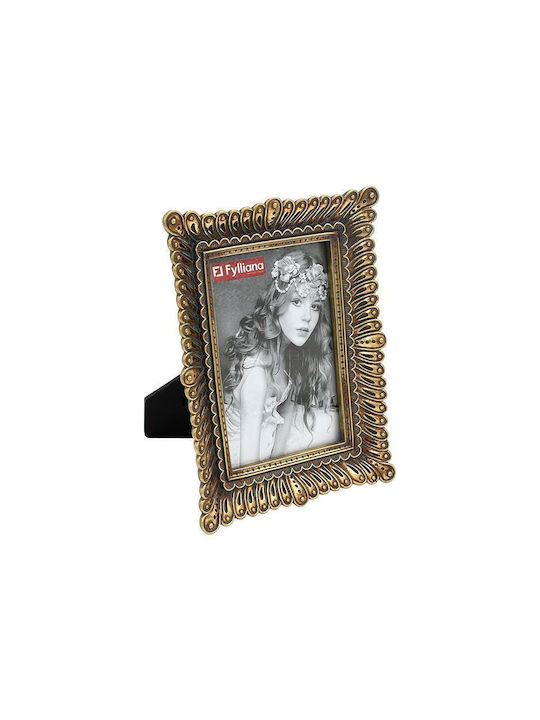 Fylliana Fl23278 Frame Plastic 13cmx18cm with Gold Frame