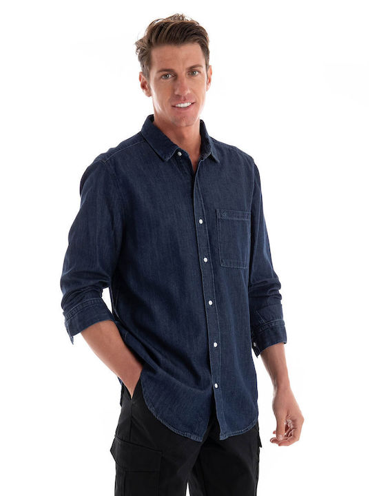 Calvin Klein Men's Shirt Dark Blue