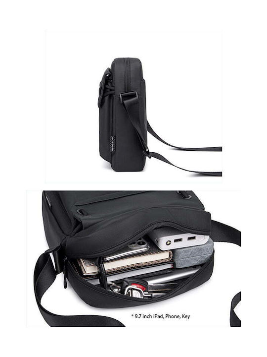 Arctic Hunter Geantă pentru bărbați Umăr / Crossbody Neagră