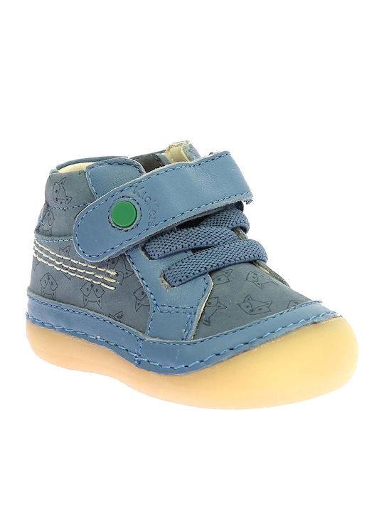 Kickers Kids Booties Blue