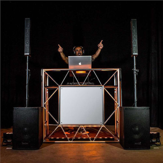 Accu-stand Pro Event Table Ii Έπιπλο Dj Booth Ασημί