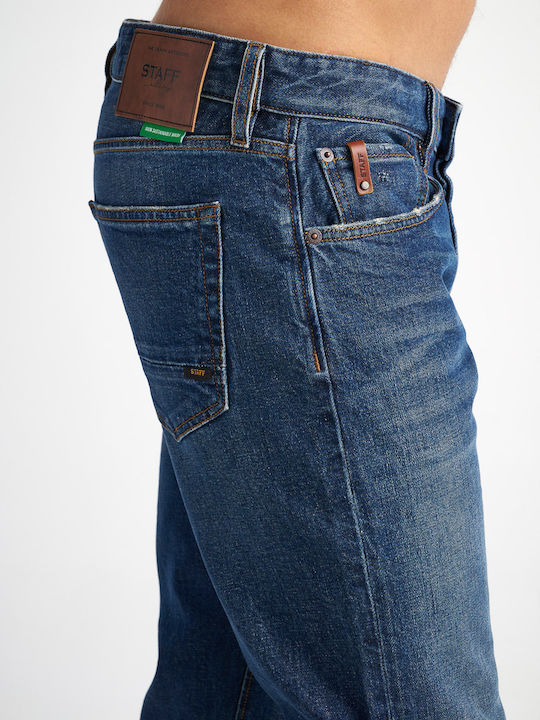 Hardy Men's Jeans Pants with Regular Straight Fit Blue