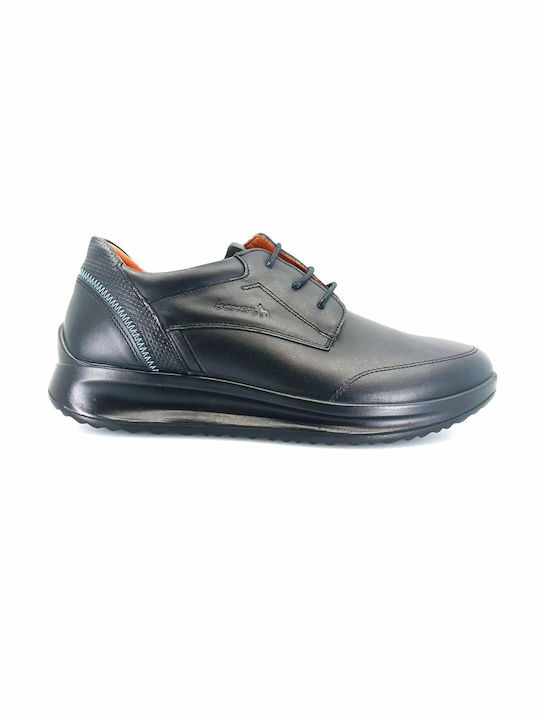 Boxer Men's Leather Casual Shoes Black