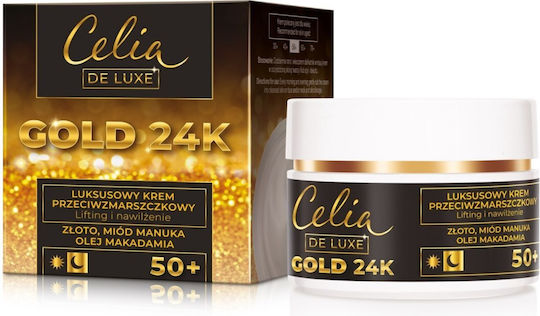 Celia Gold 24K Κρέμα Προσώπου για Ενυδάτωση, Αντιγήρανση & Σύσφιξη 50ml