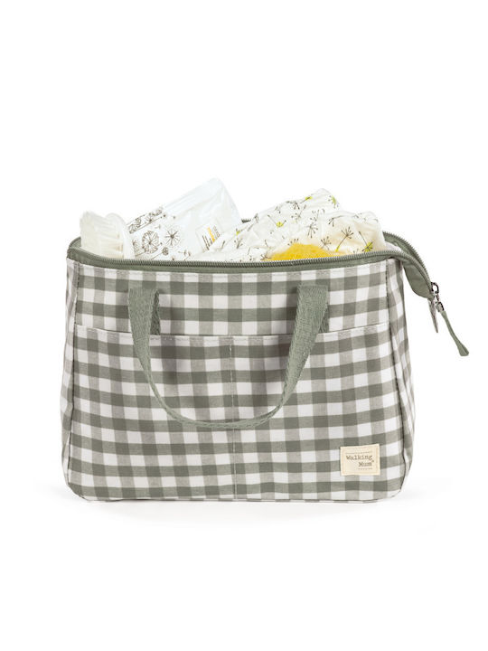 Walking Mum Toiletry Bag in Green color 27cm