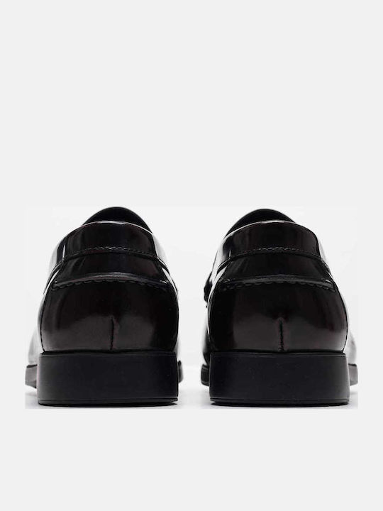 Men's Leather Loafers Burgundy