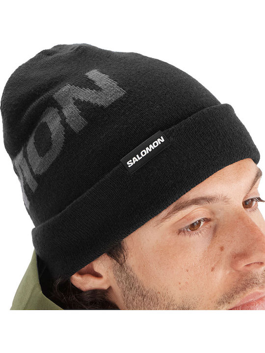 Beanie Unisex Beanie Knitted in Black color