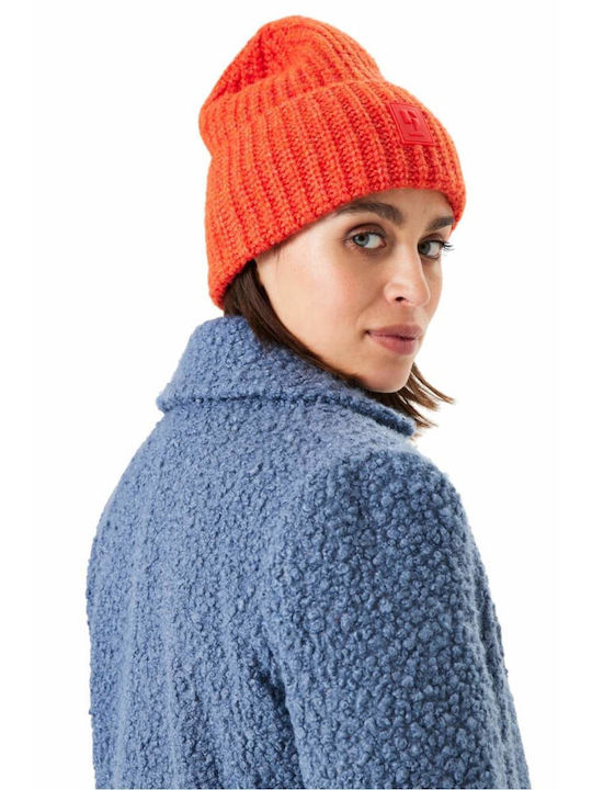 Garcia Jeans Beanie Feminin Căciulă Tricotat în culoarea Portocaliu