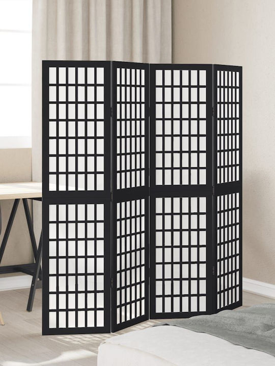 vidaXL Decorativ Paravan Lemn cu 4 Panouri 140x160cm