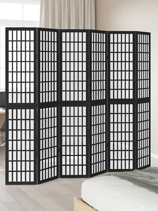 vidaXL Decorativ Paravan Lemn cu 6 Panouri 210x200cm