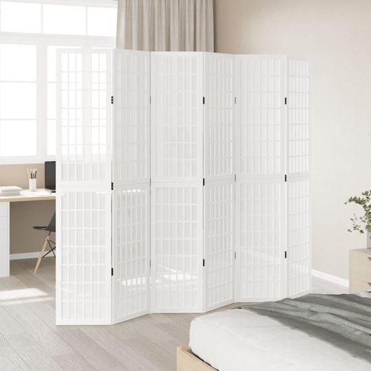 vidaXL Декоративен Параван Дървени с 6 Панела 210x200см