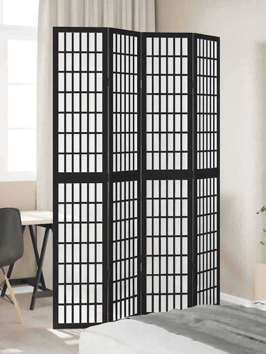 vidaXL Διακοσμητικό Παραβάν Ξύλινο με 4 Φύλλα 140x220cm