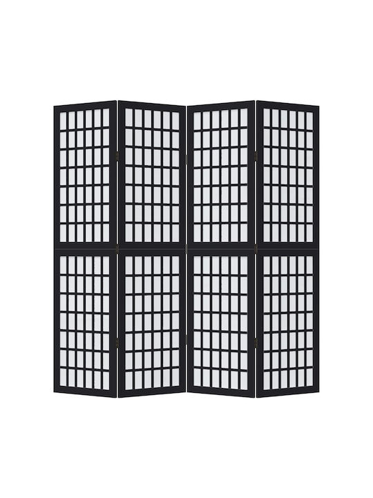 vidaXL Decorativ Paravan Lemn cu 4 Panouri 140x160cm