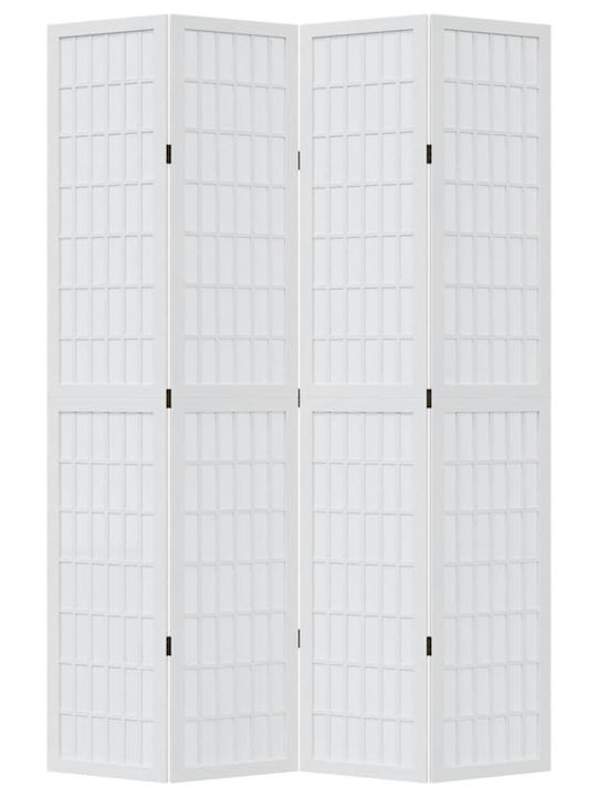 vidaXL Διακοσμητικό Παραβάν Ξύλινο με 4 Φύλλα 140x220cm