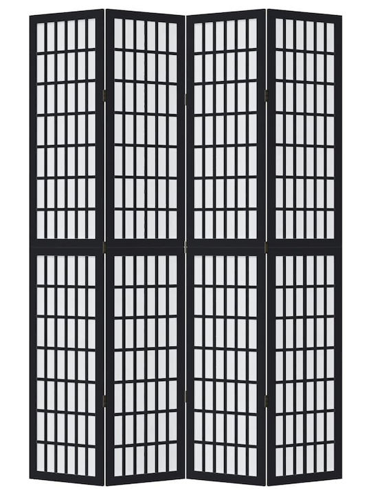 vidaXL Διακοσμητικό Παραβάν Ξύλινο με 4 Φύλλα 140x220cm