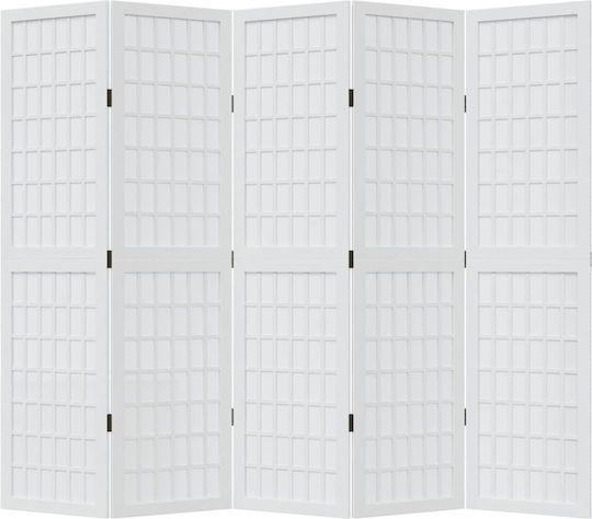 vidaXL Dekorativer Raumteiler Hölzernes mit 5 Paneelen 175x160cm