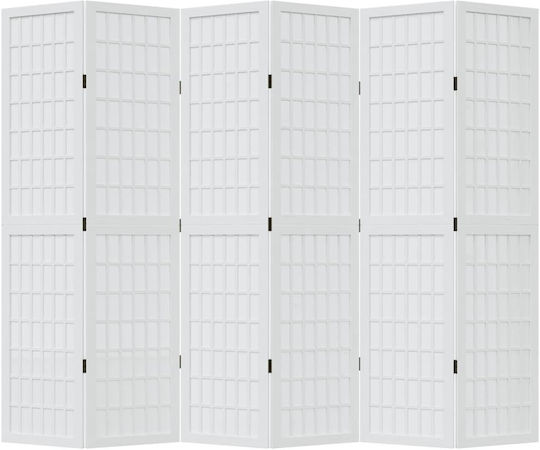 vidaXL Dekorativer Raumteiler Hölzernes mit 6 Paneelen 210x180cm