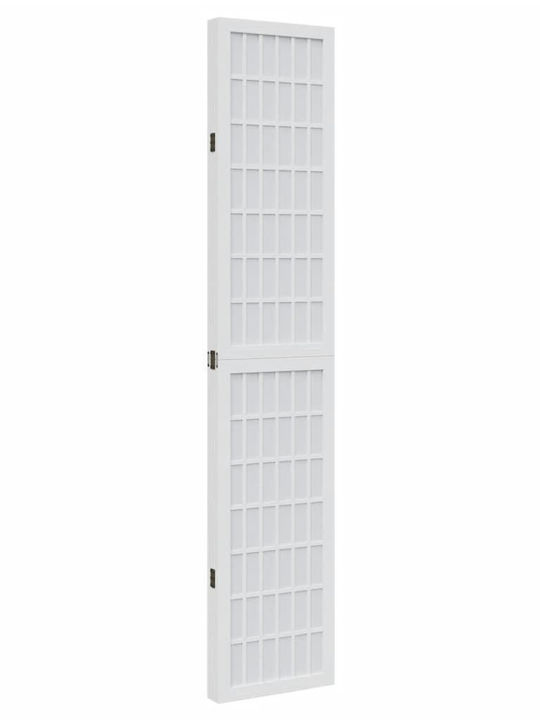 vidaXL Decorative Room Divider Wooden with 4 Panels 140x180cm