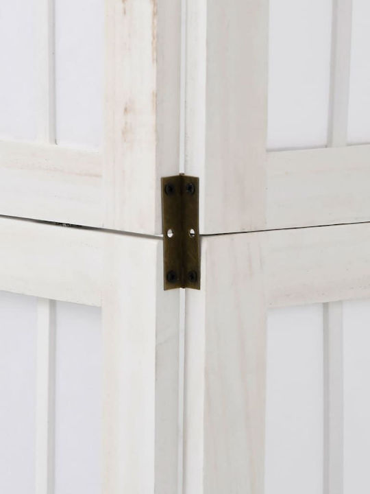 vidaXL Decorative Room Divider Wooden with 3 Panels 105x160cm