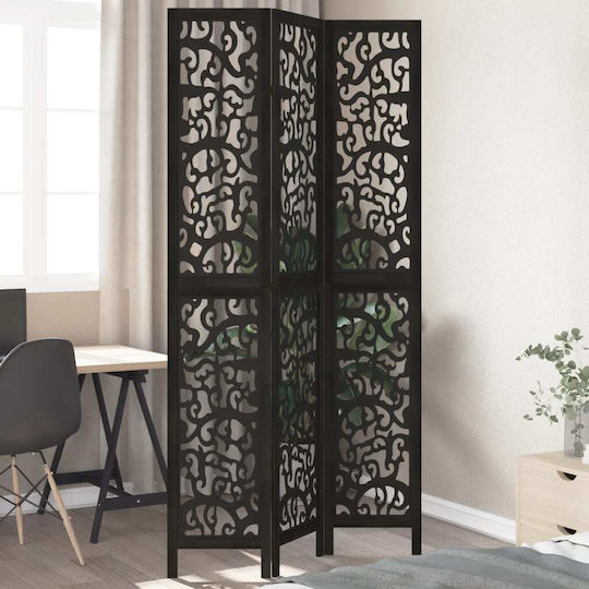 vidaXL Dekorativer Raumteiler Hölzernes mit 3 Paneelen 105x220cm
