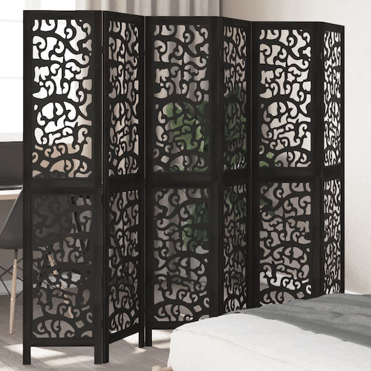 vidaXL Dekorativer Raumteiler Hölzernes mit 6 Paneelen 210x180cm