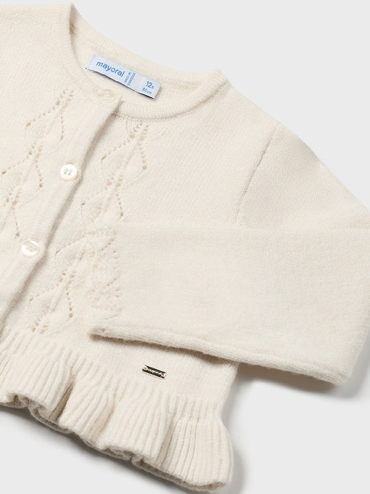 Mayoral Kids Cardigan Ecru