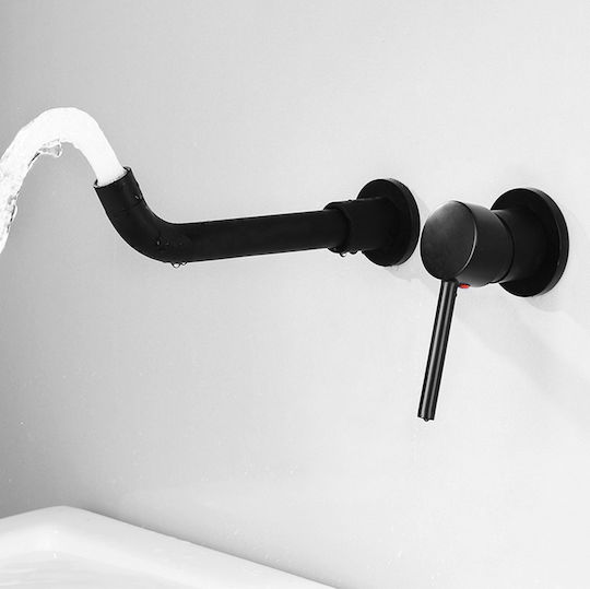 Black Swan Faucet Set Sink Bathtub Model M68 Matte Black Size 22 Cm