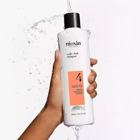 Nioxin System 4 Shampoo Dyed Damaged Hair Advanced Weakening 300 Ml