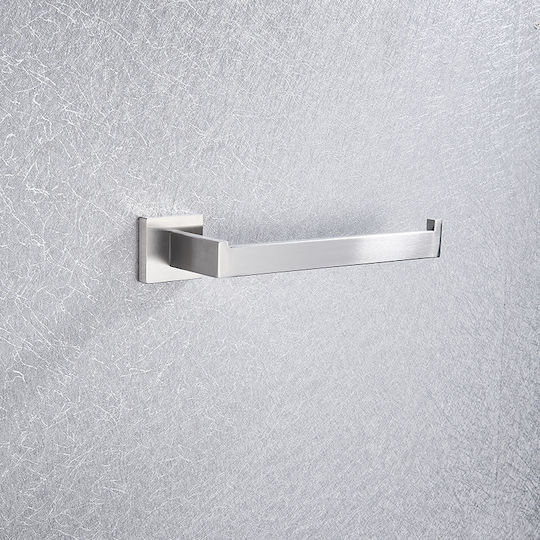 Badezimmer-Accessoire-Set Metall Silber 4Stück