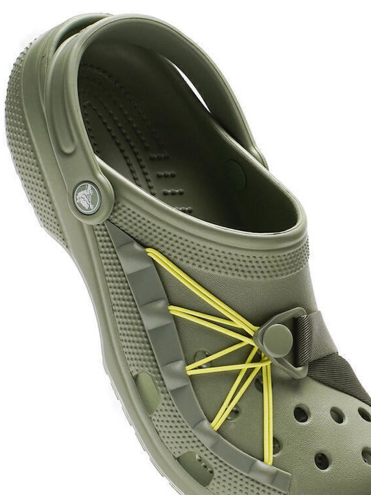 Crocs Lockdown Clogs Green
