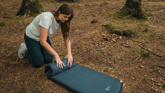 Saltea auto-gonflabilă compactă pentru dormit Single 2.5cm Easy Camp