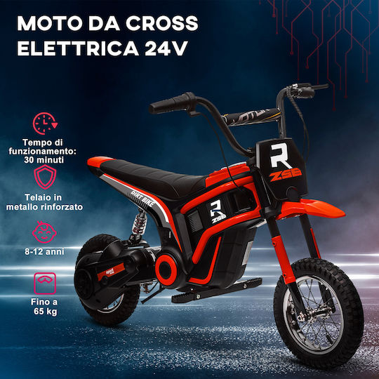 Παιδική Μηχανή Ηλεκτροκίνητη 24 Volt Κόκκινη για 8+ ετών