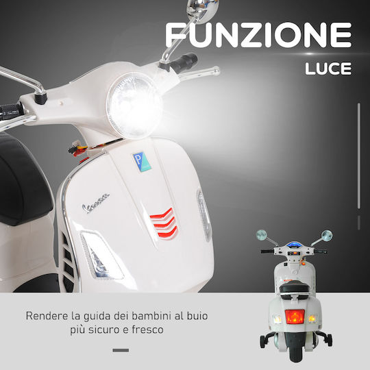 Παιδική Vespa Ηλεκτροκίνητη 6 Volt Λευκή για 3+ ετών