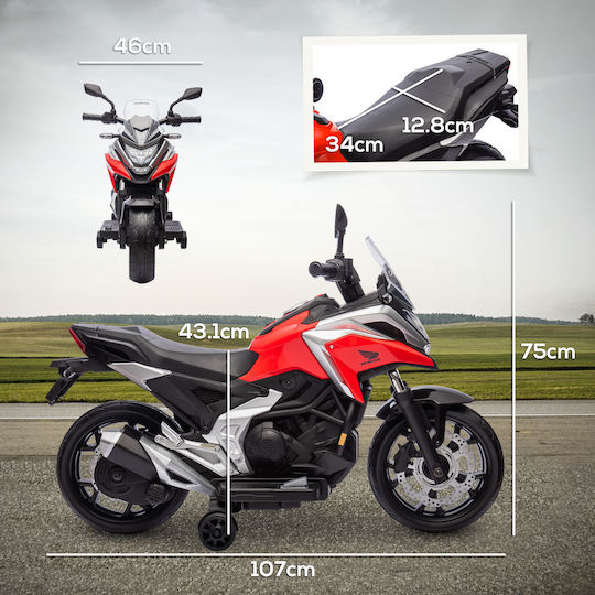 Παιδική Μηχανή Honda Ηλεκτροκίνητη 12 Volt Κόκκινη για 3+ ετών