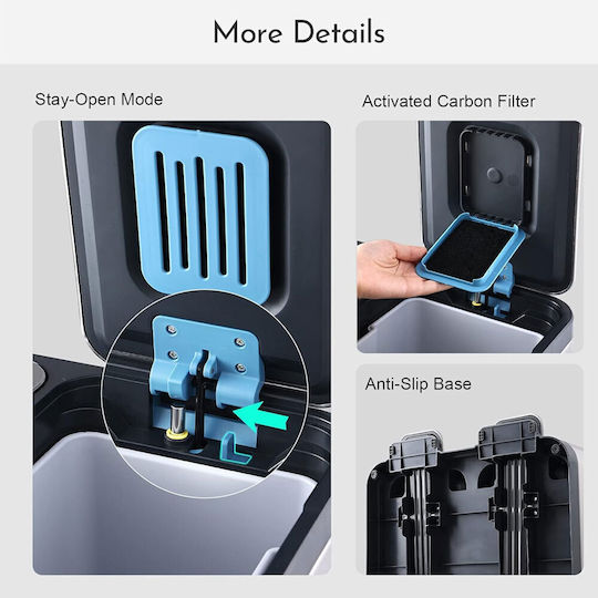 Delta Cleaning Πλαστικός Κάδος Ανακύκλωσης 24lt Inox