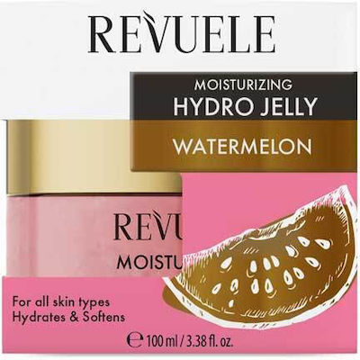 Revuele Watermelon Hydro Jelly Moisturizing Gel Suitable for All Skin Types with Hyaluronic Acid 100ml