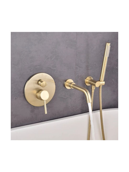 Set Bathroom Faucet Sink Faucet Blackswan Type M69 Matte Gold Finish Size 20 Cm