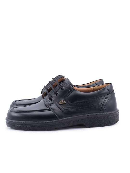 Boxer Piele Pantofi casual pentru bărbați Negre