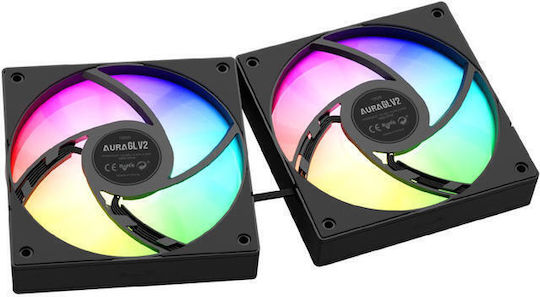 Gamdias AURA GL240 V2 Υδρόψυξη AIO CPU με 2 Ανεμιστήρες 120mm και ARGB Φωτισμό