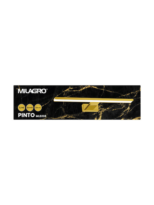 Eko Light Pinto Φωτιστικό Πίνακα με Ενσωματωμένο LED Χρυσό 50εκ.